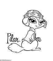 coloriage bratz petz pilar
